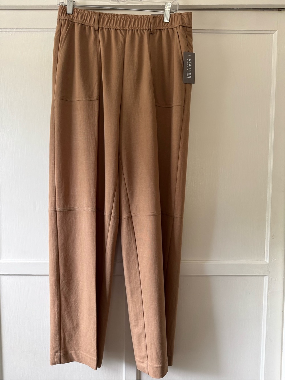 Reaction Kenneth Cole Women’s Tan Brown High Rise Wide Leg Pants Sz M